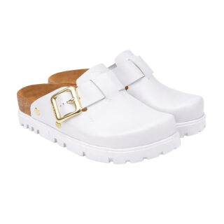 Анатомічні жіночі тапочки-сабо Leon 6000 білі