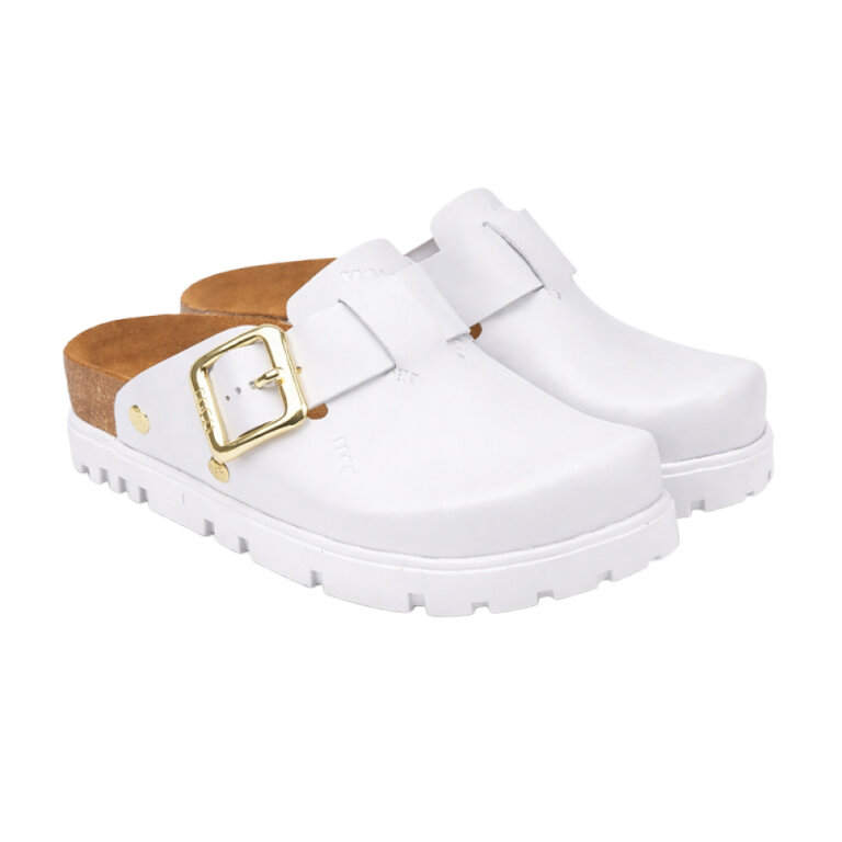 Анатомічні жіночі тапочки-сабо Leon 6000 білі