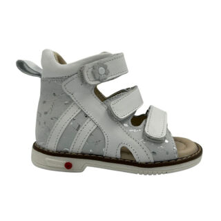 Дитячі Анатомічні босоніжки Ortomedica 2806-01 білі ноти