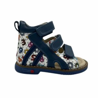 Дитячі Анатомічні босоніжки Ortomedica 2806 принт цифри