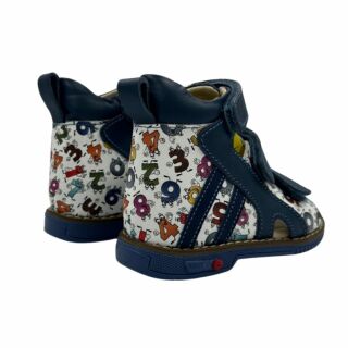 Дитячі Анатомічні босоніжки Ortomedica 2806 принт цифри