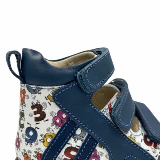 Дитячі Анатомічні босоніжки Ortomedica 2806 принт цифри