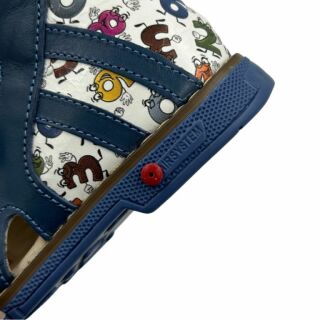 Дитячі Анатомічні босоніжки Ortomedica 2806 принт цифри