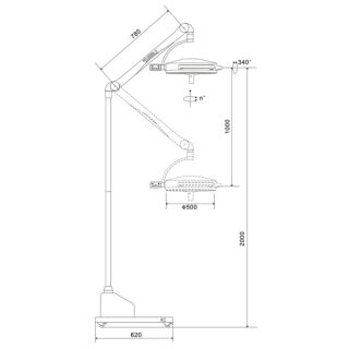 Светильник KD-2036D-3