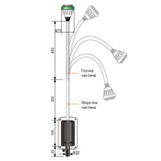 Світильник KD-202B-3