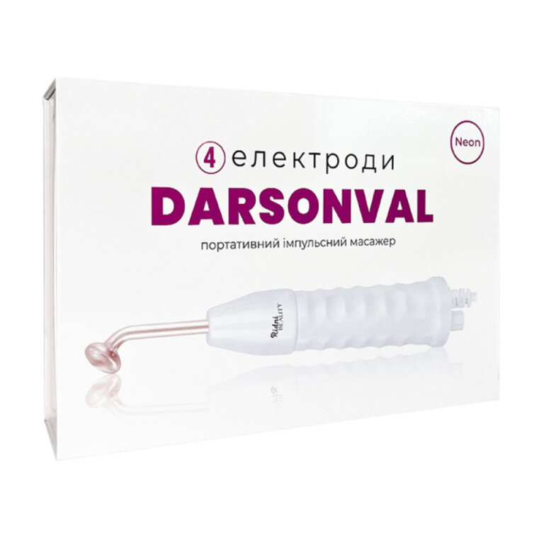 Дарсонваль Ridni Beauty RD-DRS-1308 с неоновым газом, 4 электрода