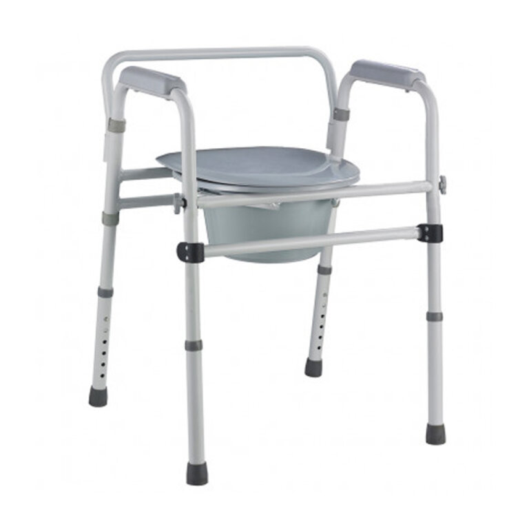 Стілець-туалет OSD-2110Q сталевий, макс.навантаження до 150 кг, ширина сидіння 45 см, складається