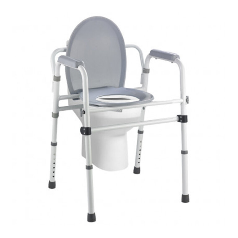 Стілець-туалет OSD-2110QA алюмінієвий, розбірний, макс. навантаження до 150, складається
