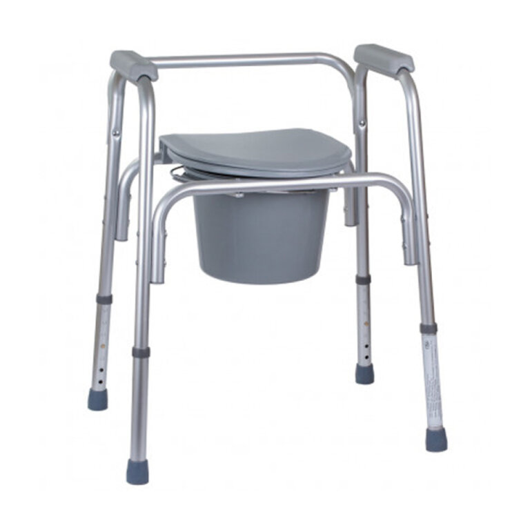 Стул-туалет стандартный OSD-BL730200 алюминиевый, макс. нагрузка до 136 кг, (высота: 46-61)