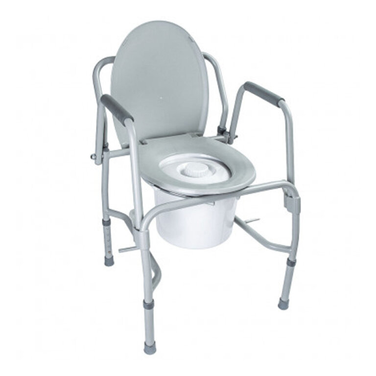 Стул-туалет OSD-2106D с откидными подлокотниками, стальной, макс. нагрузка до 136 кг, (высота: 47-58)