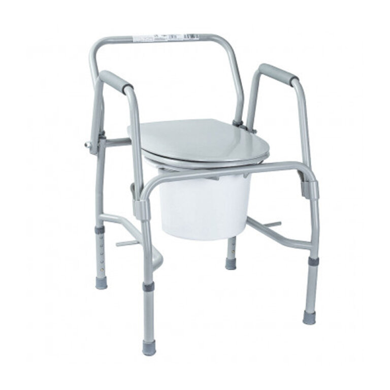 Стул-туалет OSD-2106D с откидными подлокотниками, стальной, макс. нагрузка до 136 кг, (высота: 47-58)