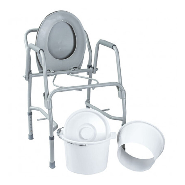 Стул-туалет OSD-2106D с откидными подлокотниками, стальной, макс. нагрузка до 136 кг, (высота: 47-58)