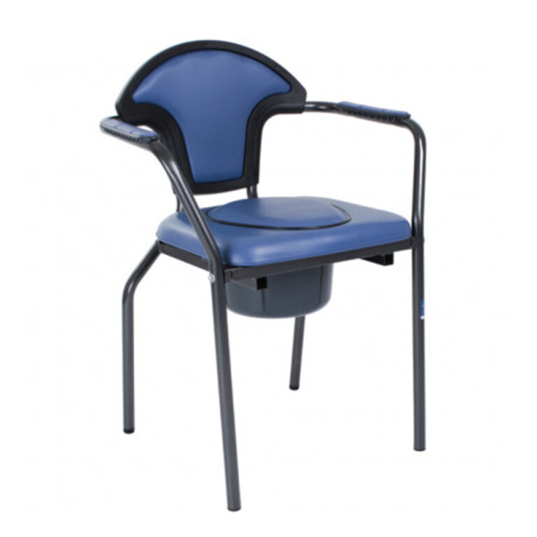 Стул-туалет стальной с мягким сиденьем «NEW OPEN» 30051 (высота: 51), складывается