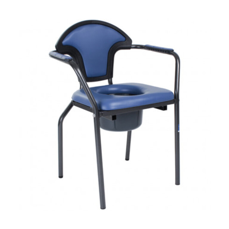 Стул-туалет стальной с мягким сиденьем «NEW OPEN» 30051 (высота: 51), складывается