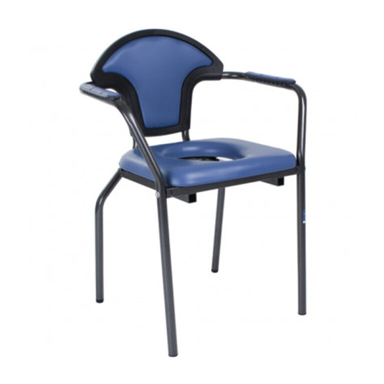 Стул-туалет стальной с мягким сиденьем «NEW OPEN» 30051 (высота: 51), складывается