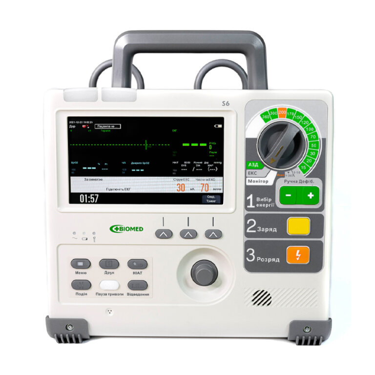 Дефібрилятор-монітор S6 з модулем капнографії