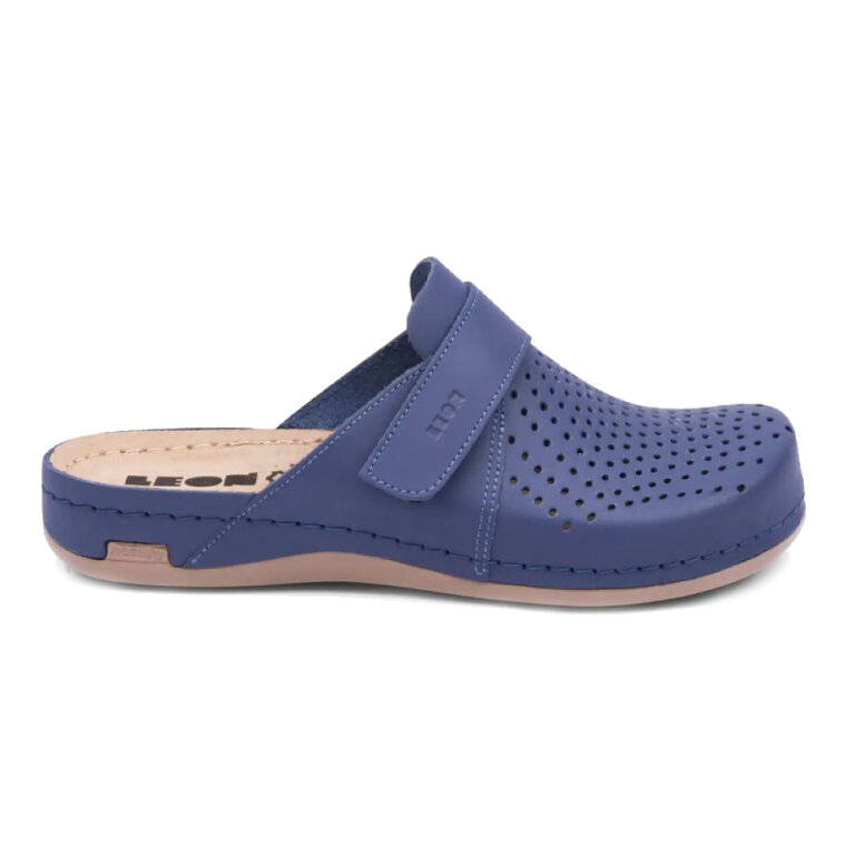 Анатомічні жіночі тапочки-сабо Leon 970 синій баккар