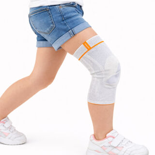 Дитячий бандаж на колінний суглоб Sporlastic GENU-HiT KIDS 87081 із силіконовим кільцем