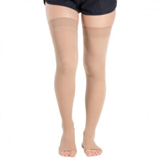 Компрессионные чулки Ortomedica 2 класс (23-32 мм.рт.ст.) открытый носок, бежевые