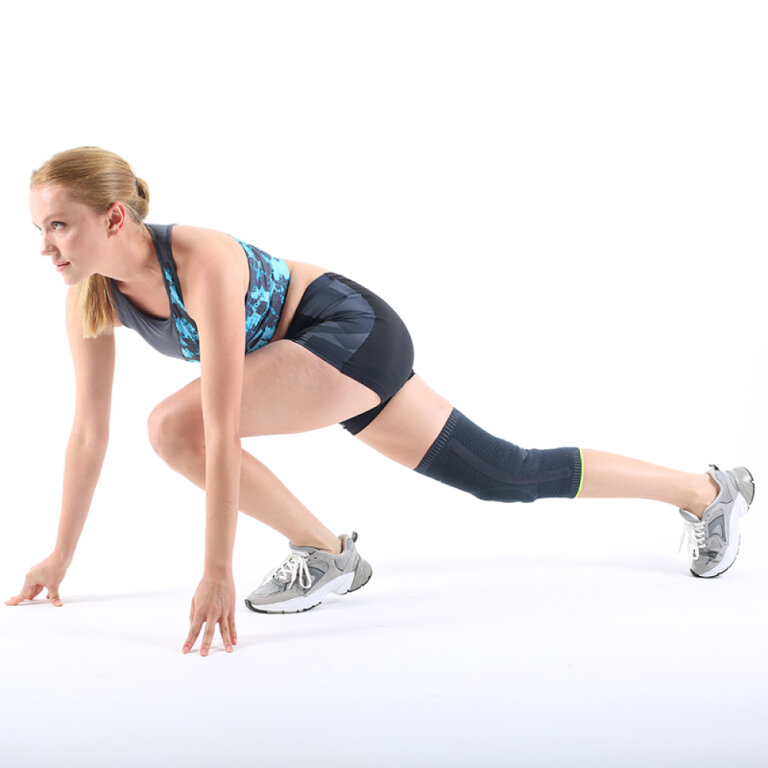 Бандаж на колінний суглоб еластичний Ortomedica REF-700 OPC з силіконовим кільцем та спіральними ребрами