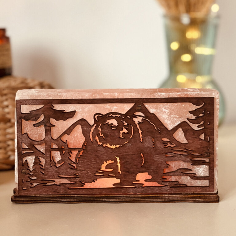 Лампа солевая "Дикий медведь" 2 кг