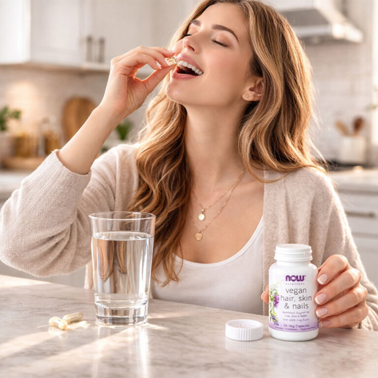 Витамины NOW CLINICAL HAIR, SKIN & NAILS красота и здоровье в капсулах №30