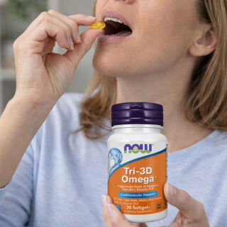 Вітаміни NOW TRI-3D ОМЕГА у м'яких капсулах №30