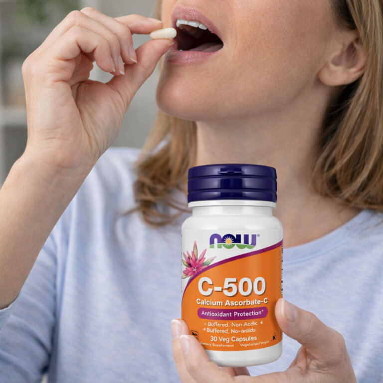 Вітаміни NOW ВІТАМІН С-500 АСКОРБАТ КАЛЬЦІЮ-С у капсулах №30