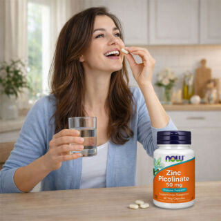 Вітаміни NOW ЦИНК ПІКОЛІНАТ 50 мг у капсулах №60