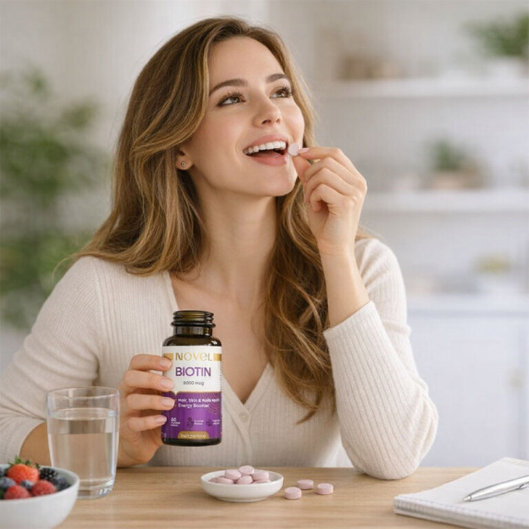Вітаміни жувальні NOVEL Біотин 5000 мкг №60