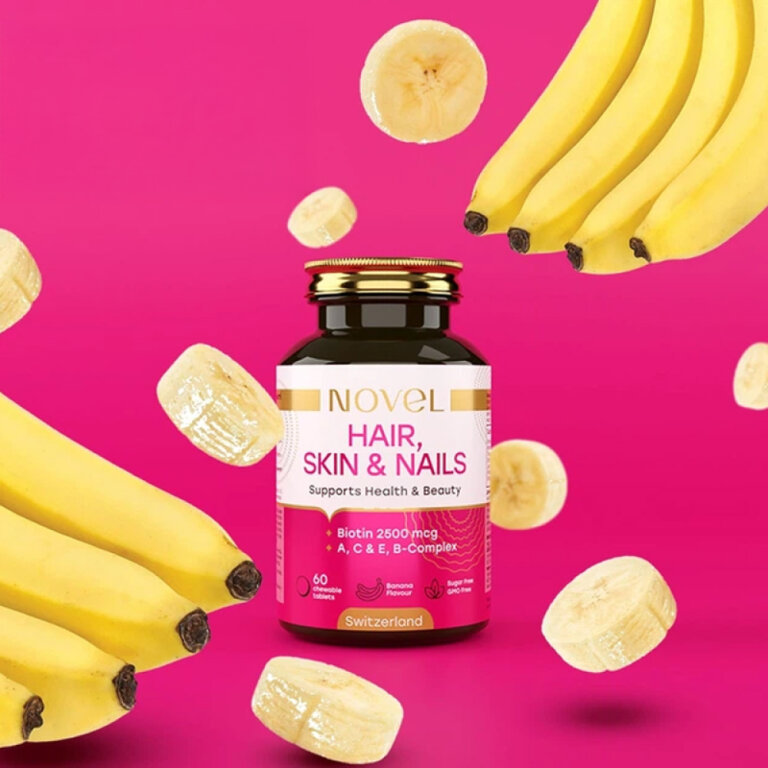 Витамины жевательные NOVEL Волосы, кожа и ногти №60