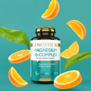 Вітаміни жувальні NOVEL Магній + В-комплекс №60