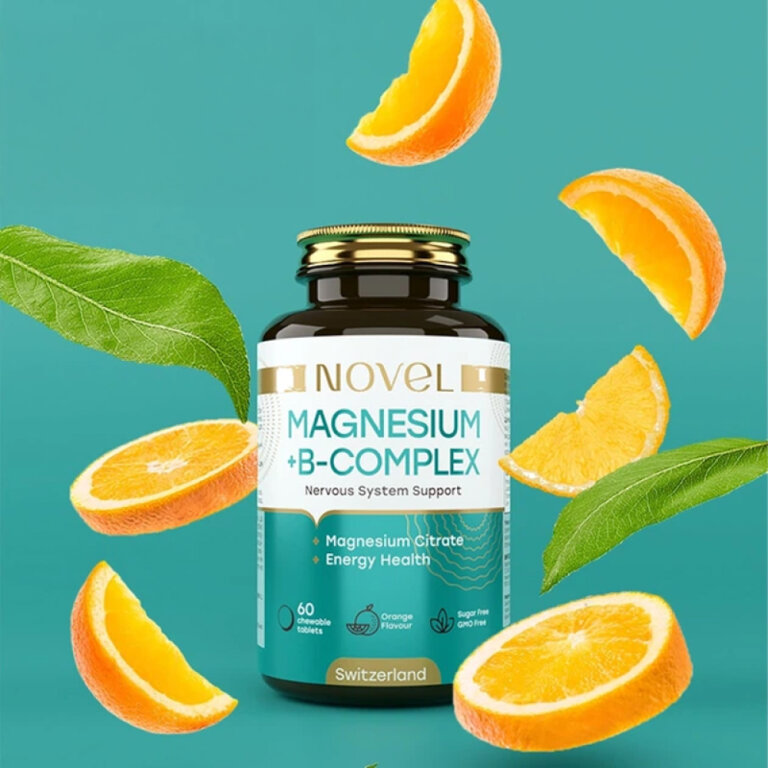 Вітаміни жувальні NOVEL Магній + В-комплекс №60