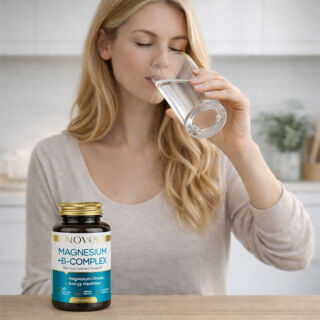 Вітаміни жувальні NOVEL Магній + В-комплекс №60