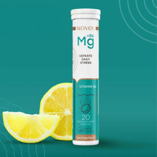Вітаміни шипучі NOVEL Magnesium + B6 №20