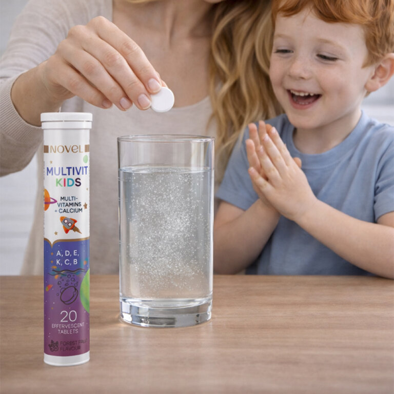 Вітаміни шипучі NOVEL Multivit Kids №20