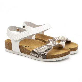 Босоножки женские Leon 4300 белая змея