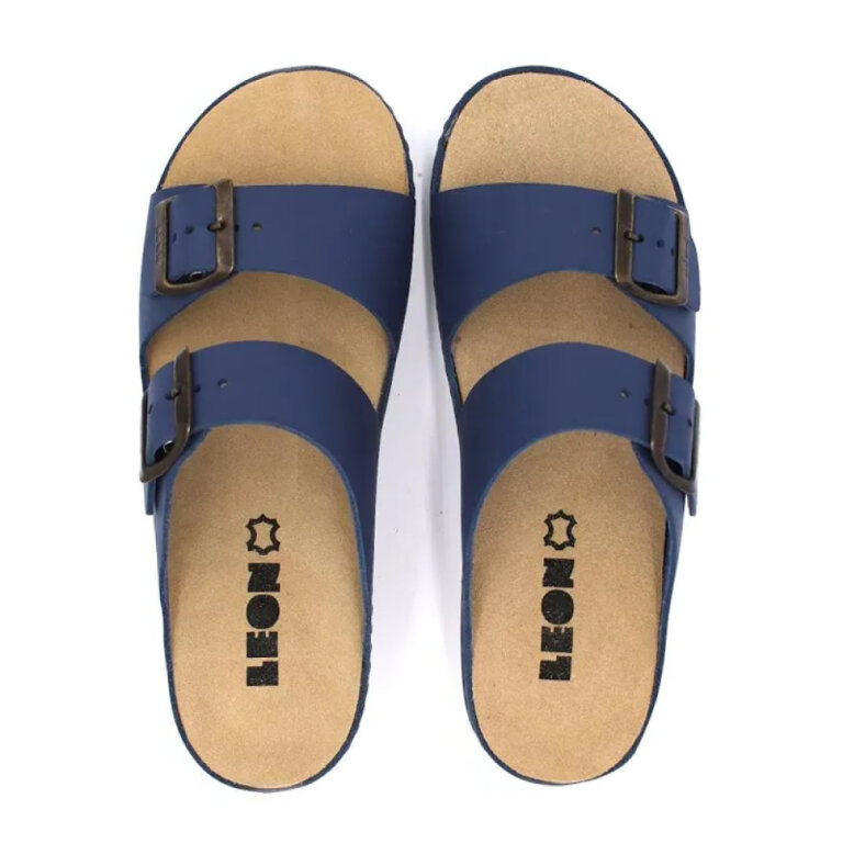 Шлепанцы женские Leon 5012 синий бакар