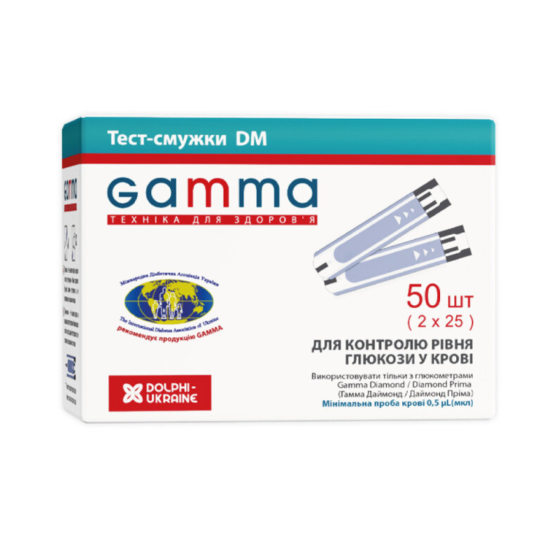 Тест-смужки GAMMA DM №50