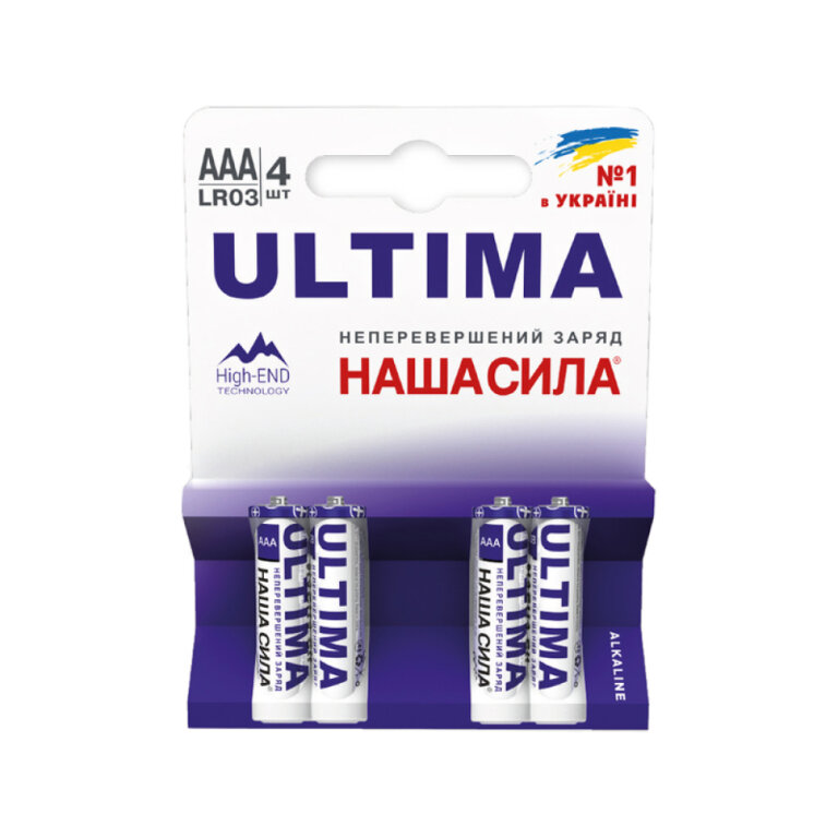Батарейка НАША СИЛА LR03 Ultra Power AAA