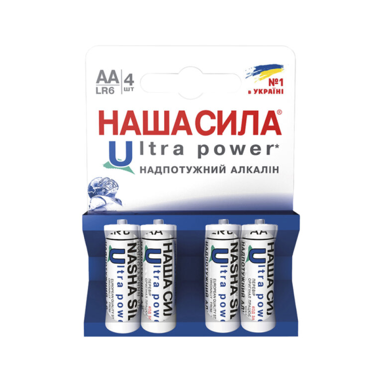 Батарейка НАША СИЛА LR6 Ultra Power AA