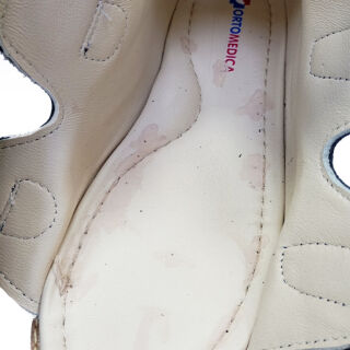 УЦЕНКА! Анатомические босоножки детские Ortomedica 2801 черные (стелька в пятнах краски) размер 34