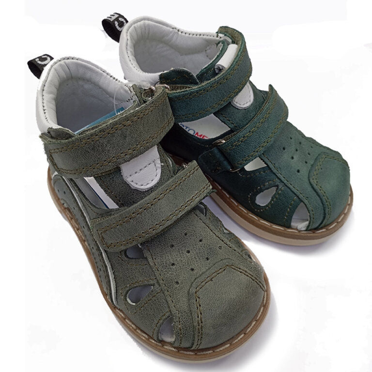 УЦЕНКА! Босоножки Анатомические детские Ortomedica 1036-04 (один из пары потерял цвет) размер 22