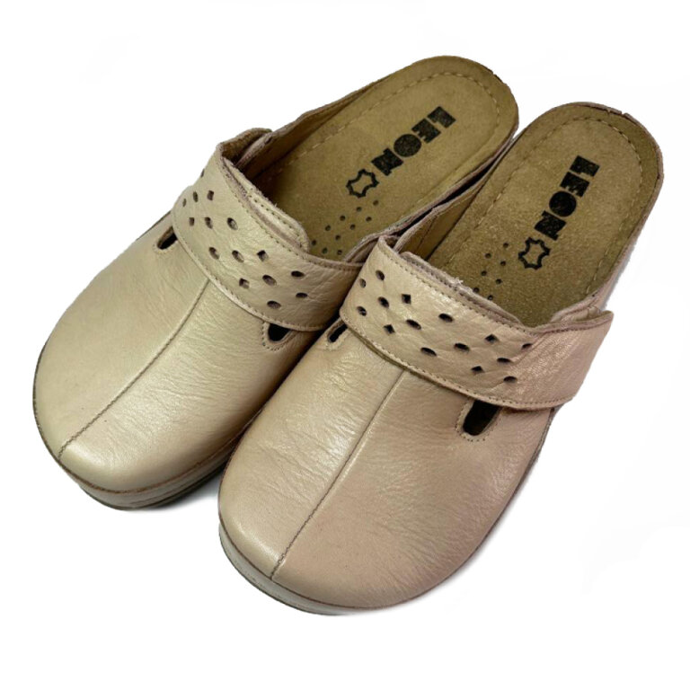 УЦЕНКА! Анатомические тапочки-сабо Leon 902 пудра (один из пары потерял цвет) размер 39