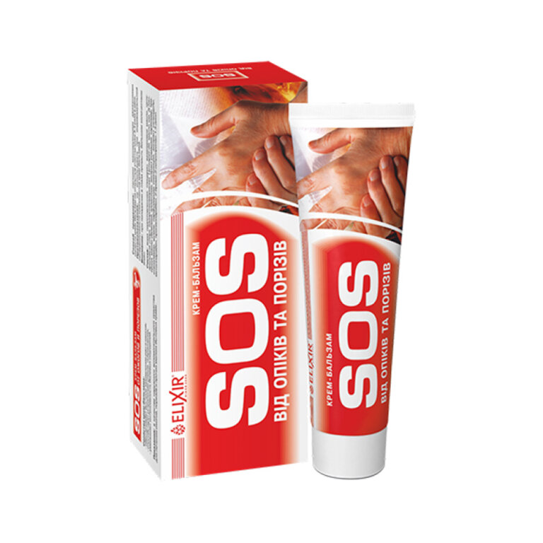 Крем-бальзам Эликсир SOS от ожогов и порезов 75 мл