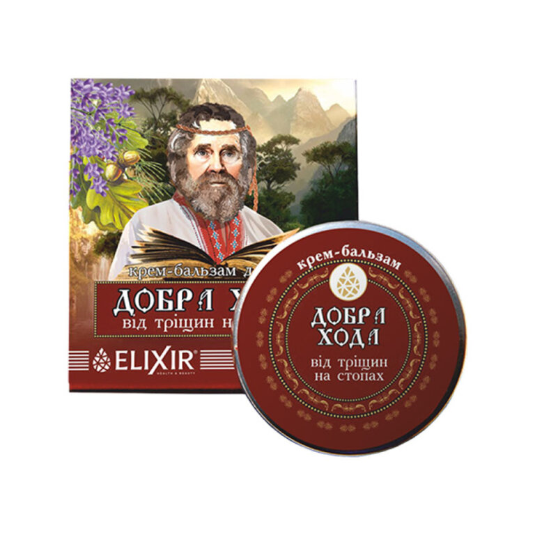 Еліксір крем-бальзам "Добра хода" від тріщин стопах 10 мл