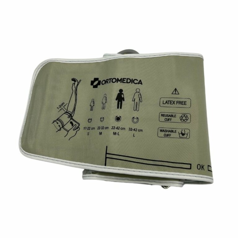 Манжета до вимірювачів артеріального тиску 22-42 см Ortomedica Plus MED22423 на одну трубку, з кільцем