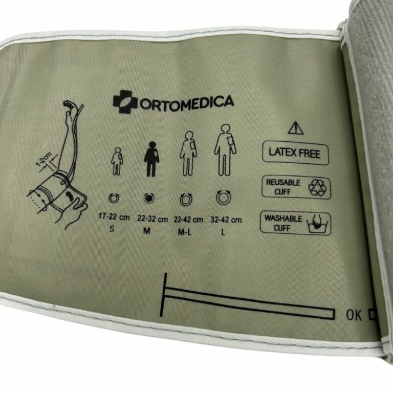 Манжета до вимірювачів артеріального тиску 22-32 см Ortomedica Plus MED22323 на одну трубку, з кільцем