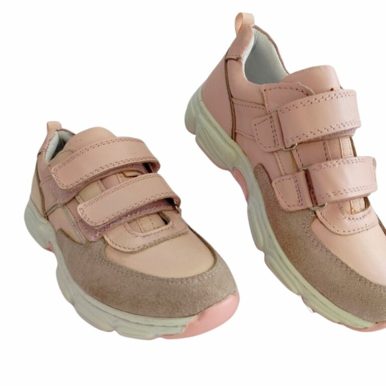 УЦЕНКА! Анатомические кроссовки детские Ortomedica 1002-02 пудра (один из пары потерял цвет) размер 30