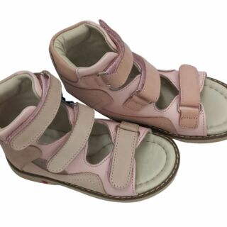 УЦІНКА! Анатомічні босоніжки дитячі Ortomedica 2801 пудрові (один з пари втратив колір) розмір 26